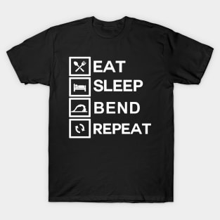 Contortionist Shirt Eat Sleep Bend Repeat Exercise Training T-Shirt